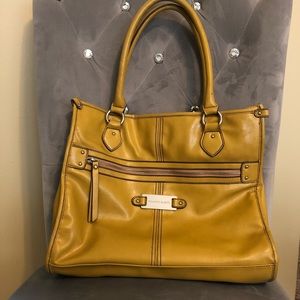 Franco Sarto Mustard Shoulder Bag